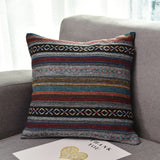 Bohemian,Striped,Linen,Pillow,Square,Decorative,Cushion,Cover,Pillow,Cover