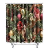 Bathroom,Toilet,Cover,Waterproof,Bathroom,Shower,Curtain,Chrismas,Print