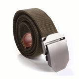 Canvas,Military,Style,Outdoor,Leisure,Adjustable,Slider,Buckle,Weave,Waistband