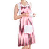 Honana,Adjustable,Large,Apron,Kitchen,Cooking,Woman,Stripe,Linen,Apron,Pocket