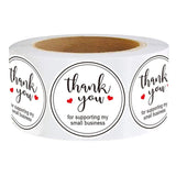 Thank,Round,Sticker,Wedding,Flower,Label