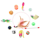 12Pcs,Kitty,Feather,Bells,Balls,Scratch,Teaser