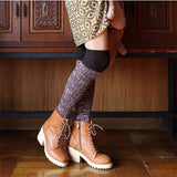 Women,Ladies,Harajuku,Knitting,Thigh,Stockings,Socks,Boots,Hosiery