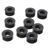 Suleve,200Pcs,Nylon,Washer,Black,Round,Spacer,Washer,Standoff,Fastener,Hardware,7*3*L