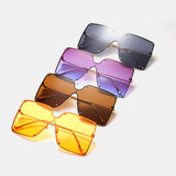 Unisex,Oversizes,Metal,Frame,Square,Shape,Fashion,Trend,Sunglasses