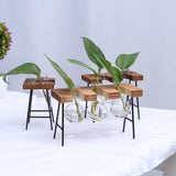 Shape,Glass,Plant,Hydroponic,Container,Flower,Bottle,Table,Decor,Wooden,Shelf,Stand