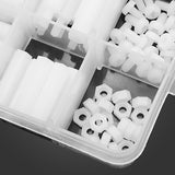 120pcs,Nylon,White,Spacers,Screw,Assortment