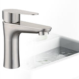 Stainless,Steel,Bathroom,Basin,Faucet,Single,Handle,Single,Water,Mixer,Hoses