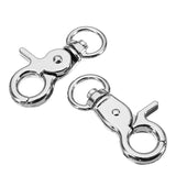 10Pcs,Silver,Alloy,Swivel,Lobster,Clasp,Round