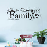 Family,Quote,Sticker,Removable,Vinyl,Decal,Decor