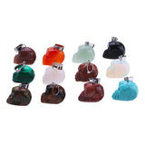 12pcs,Natural,Stone,Carved,Varieties,Quartz,Crystal,Skull,Carving,Reiki,Healing,Stone,Pendant