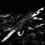 VK2326,Steel,Outdoor,Survival,Multifunctional,Tools,Screwdriver,Bottle,Opener,Folding,Knife