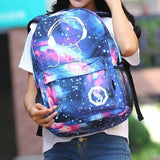 Luminous,Backpack,Waterproof,Laptop,School,Camping,Travel