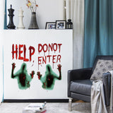 Halloween,Horror,Zombie,Sticker,Poster,Bloody,Handprint,Window,Stickers,Halloween,Party,Decoration