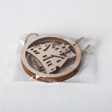 Loskii,JM01514,European,Hollow,Christmas,Snowflakes,Wooden,Pendants,Ornaments,Halloween,Ornament,Party,Decorations