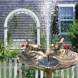 Solar,Powered,Floating,Water,Fountain,Garden,Birdbath