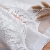 Embroidered,Sheer,Curtains,Living,Feather,Modern,Design,Bedroom,Elegant,Curtains,Voile