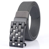 TUSHI,125cm,Fashion,Nylon,Automatic,Buckle,Waist,Belts,Quick,Unlock,Tactical,Metal,Texture,Buckle