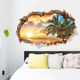 Miico,Creative,Sunshine,Beach,Broken,Removable,Decorative,Decor,Sticker