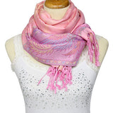 Women,Jacquard,Cotton,Scarf,Retro,Flower,Tassel,Scarves,Shawl