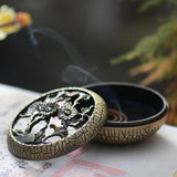 Hollow,Incense,Burner,Alloy,Holder,Elegant,Tibet,Meditation,Temple,Decor