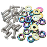 20PCS,Billet,Aluminum,Fender,Bumper,Washer,Engine,Dress,Chrome