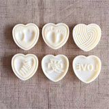 Heart,Stamps,Mould,Mooncake,Festival,Baking,Accessories