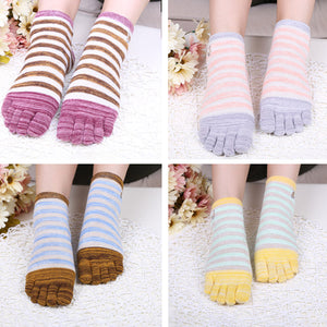 Ladies,Socks,Simple,Fashion,Cotton,Striped,Ankle,Socks