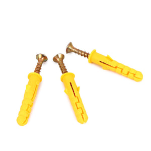 Yellow,Croaker,Plastic,Expansion,Bolts,Expansion,Screw,Window,Frames,Cabinet,Fixing