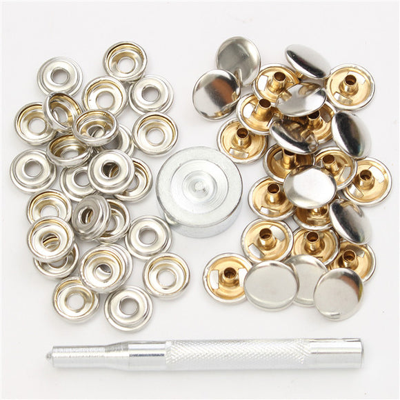 22pcs,Metal,Canvas,Buckle,Quick,Fastener,Buttons