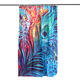 Peacock,Feather,Bathroom,Shower,Curtain,Polyester,Fabric,Printed,Waterproof,Curtain,Hooks