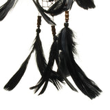 Handmade,Dream,Catcher,Black,Feather,Beads,Balcony,Hanging,Decorations