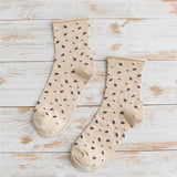 Women,Cotton,Floral,Middle,Socks,Fashion,Causal,Short,Socks