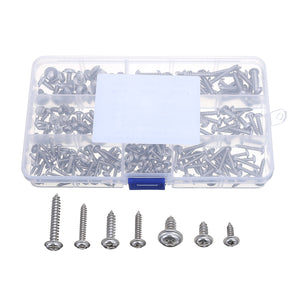 Suleve,MXSP5,220pcs,Stainless,Steel,Phillip,Trapper,Trapping,Screw