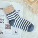 Women,Stripe,Artificial,Rabbit,Thicken,Winter,Socks,Casual,Deodorization