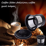 Stainless,Black,Reusable,Single,Keurig,Filter,Coffee