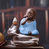 Buddha,Backflow,Incense,Burner,Holder,Buddhist,Zazen,Fragrant,Backflow,Censer,Decor