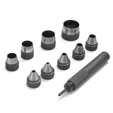 10pcs,Heavy,Hollow,Punch,Gasket,Leather,Rubber,Punching,Leather,Craft,Perforating,Tools