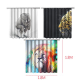 Turtle,Elephant,Cheetah,Animal,Shower,Curtain,Bathroom,Skidproof,Toilet,Cover