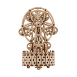 Antique,Rotating,Wooden,Music,Ferris,Wheel,Laser,Parts,Puzzle,Building,Mechanical,Model,Decorations