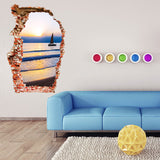 Miico,Creative,Sunset,Broken,Removable,Decorative,Decor,Sticker