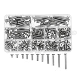 165Pcs,Stainless,Steel,Socket,Screw,Bolts,Assortment