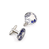 Unisex,Smart,Round,Globe,Cufflinks