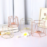 Metal,Candle,Holders,Geometric,Hexagon,Candle,Holder,Wedding,Decor,Tabletop,Lantern