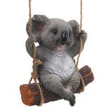 Koala,Hanging,Swing,Ornament,Figurine,Statues,Garden,Sculptures,Decorations