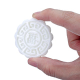 Round,Mooncake,Pastry,Cookies,Press,Mould,Festival,Decor,Flower,Pattern,Stamps