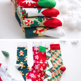 Ladies,Chiristmas,Pattern,Jacquard,Cotton,Middle,Socks,Casual,Outdoor,Socks