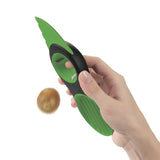 Green,Avocado,Slicer,Peeler,Plastic,Corer,Handle