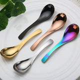 Rainbow,Stainless,Steel,Chinese,Spoon,Round,Scoop,South,Scoop,Thick,Cooking,Spoon,Colors