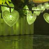 KCASA,Gardening,20LED,Solar,Panel,Light,Heart,Holiday,Christmas,Wedding,Decoration